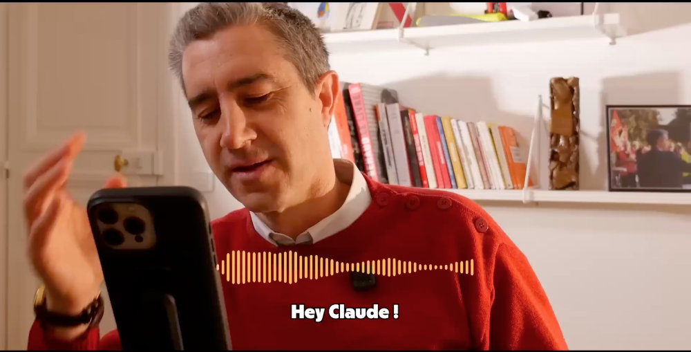 vidéo youtube de François Ruffin discutant avec Claude IA