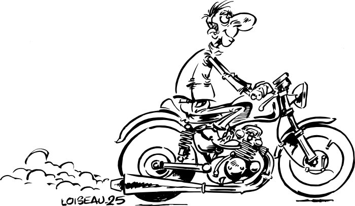 Dernière moto à la mode