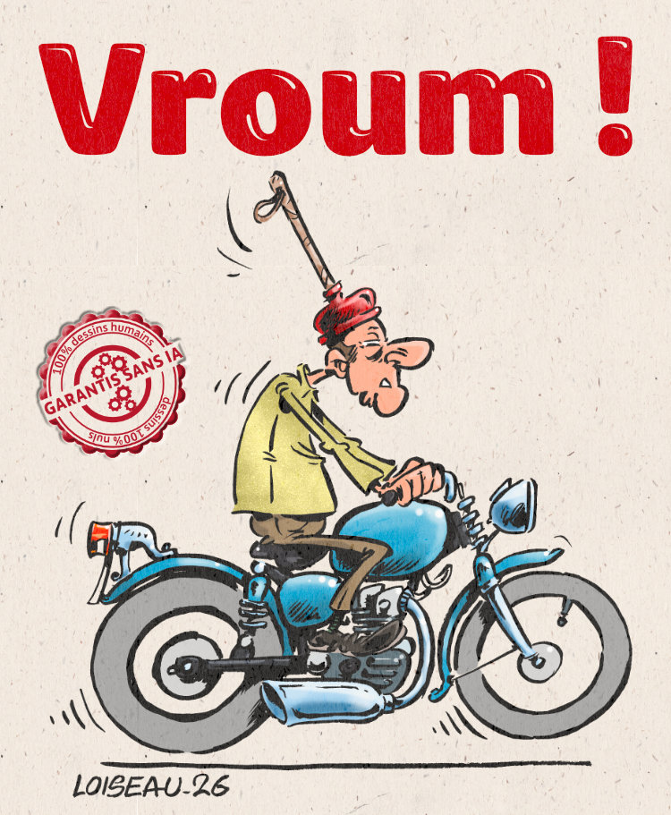 Une moto qui fait réfléchir sur la triste condition humaine